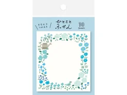 Notes adhésives japonaises - Fleur bleue - Watashi-Biyori
