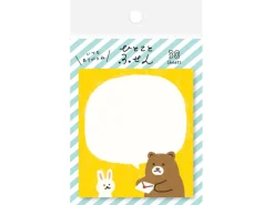 Notes adhésives japonaises - Lapin et ours - Watashi-Biyori