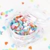 Paillettes en forme de cœur - multicolore