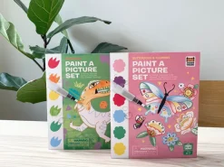 Paint A Picture Set - Kit d'aquarelle enfant - Butterflies & Flower