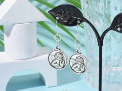 Paire de boucles d'oreilles crochet - Argent 925