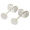 Paire de puces d'oreilles avec embouts - flash argent 925