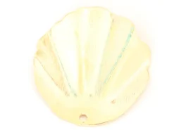 Pendentif coquillage 30 mm - doré à l'or fin