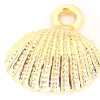 Pendentif coquillage 18 mm - laiton doré