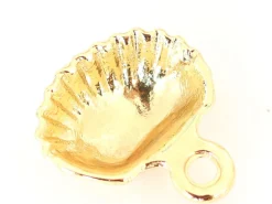 Pendentif coquillage 18 mm - laiton doré