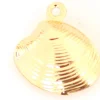 Pendentif coquillage palourde - plaqué à l'or fin 18K