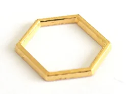 Pendentif hexagonal - doré