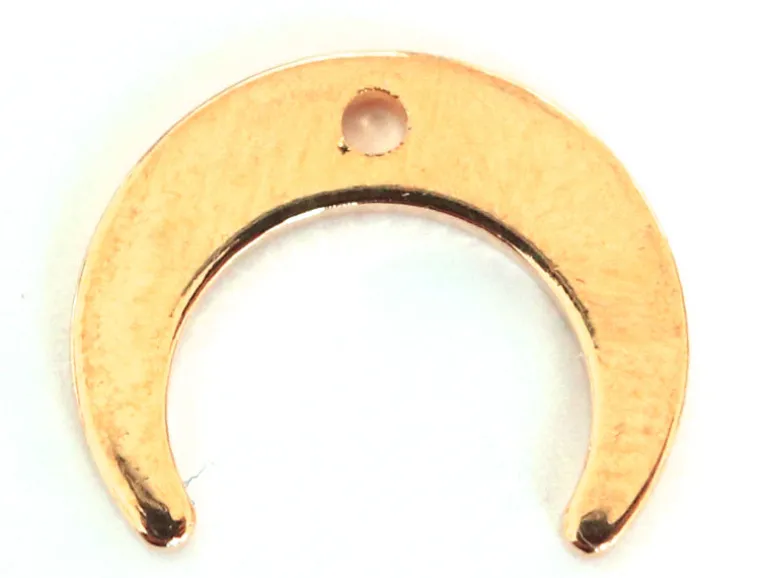 Pendentif lune - doré à l'or fin