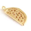 Pendentif pastèque - doré à l'or fin