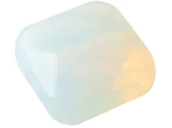 Perle à facettes carré - Opalite - 8 x 8 mm