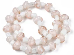 Perle champignon - Rose et blanc