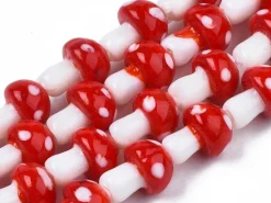 Perle champignon - Rouge et blanc