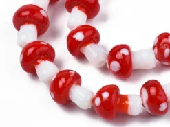 Perle champignon - Rouge et blanc