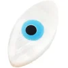 Perle de culture en forme d'œil - 15 x 8 mm - Bleu ciel
