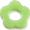 Perle fleur opaque - Vert
