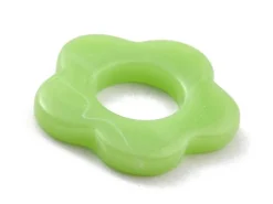 Perle fleur opaque - Vert