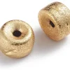 Perle intercalaire pour bijoux dorée - 10 x 6 mm