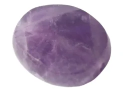 Perle naturelle à facettes ovale - Amethyste - 10 x 8 mm