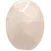 Perle naturelle à facettes ovale - Quartz rose - 10 x 8 mm