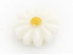Perle paquerette en nacre véritable - 10 mm