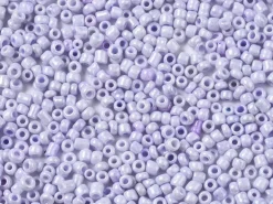 Perles de rocailles en tube - Lilas poudré - 2 mm