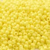 Perles de rocailles en tube - Jaune poussin - 2 mm