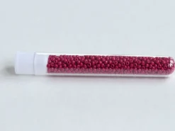 Perles de rocailles en tube - Framboise Mat - 2 mm