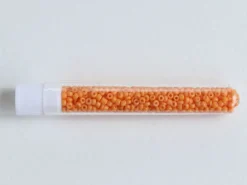 Perles de rocailles en tube - Orange Melon - 2 mm