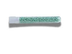 Perles de rocailles en tube - Vert d'eau clair - 2 mm