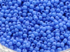 Perles de rocailles en tube - Bleuet - 2 mm