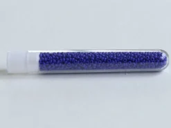 Perles de rocailles en tube - Cobalt - 2 mm