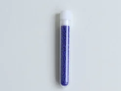 Perles de rocailles en tube - Cobalt - 2 mm