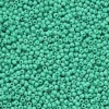 Perles de rocailles en tube - Vert Lagon - 2 mm