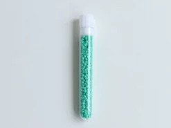 Perles de rocailles en tube - Vert Lagon - 2 mm
