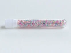 Perles de rocailles nacrées en tube - Mélange arc-en-ciel pastel - 2 mm