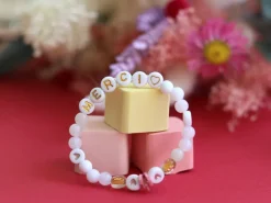 Perles lettres "Merci" pour bracelet à personnaliser