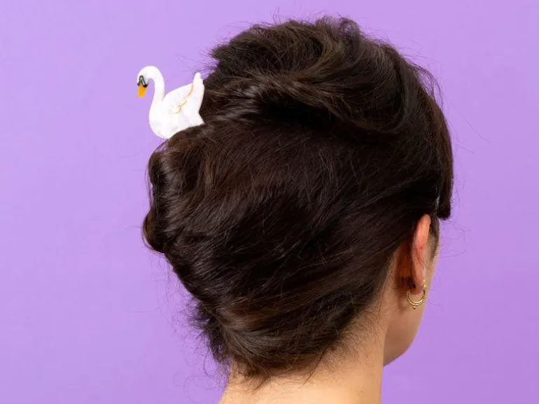 Pic à cheveux - Cygne