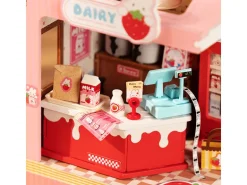 Pièce miniature Milk Box à la fraise DIY - Rolife