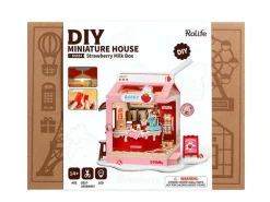 Pièce miniature Milk Box à la fraise DIY - Rolife