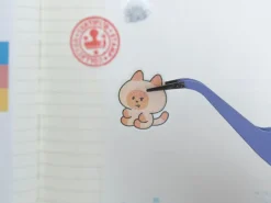 Pince fine spéciale stickers - mauve