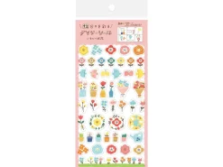 Planche de 48 stickers planner - Fleurs