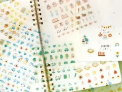 Planche de 48 stickers planner - Fleurs