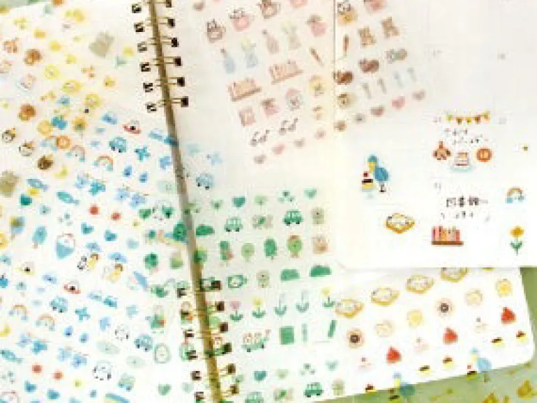 Planche de 18 stickers planner - Jolis cadres