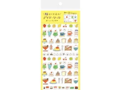 Planche de 56 stickers planner - Aliments