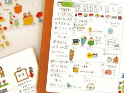 Planche de 56 stickers planner - Aliments