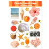 Planches d'autocollants - Jours de plage Peachy A6