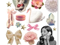 Planches d'autocollants - Romance douce - Only Happy Things