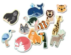Pochette de 100 Gommettes - Animaux sauvages - Editions Auzou