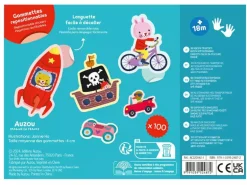 Pochette de 100 gommettes - Les transports