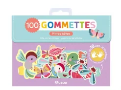 Pochette de 100 gommettes bébé - P'tites bêtes
